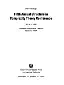 Proceedings, Fifth Annual Structure in Complexity Theory Conference