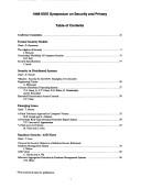 Proceedings, 1988 IEEE Symposium on Security and Privacy