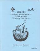2001 IEEE Industrial and Commercial Power Systems Technical Conference