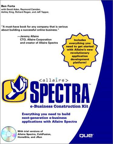 Allaire Spectra e-business construction kit