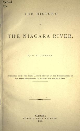 The history of the Niagara river