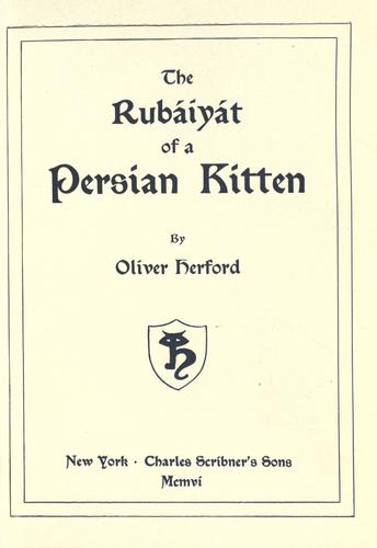The Rubaiyat of a Persian Kitten