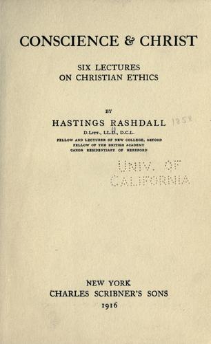 Conscience & Christ