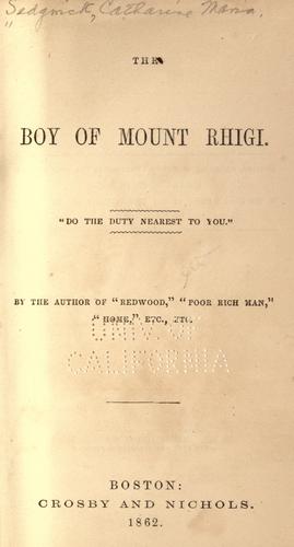 The Boy of Mount Rhigi