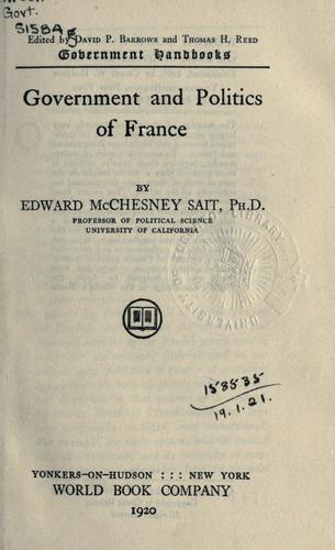 Government and politics of France