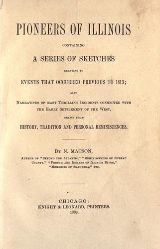 Pioneers of Illinois