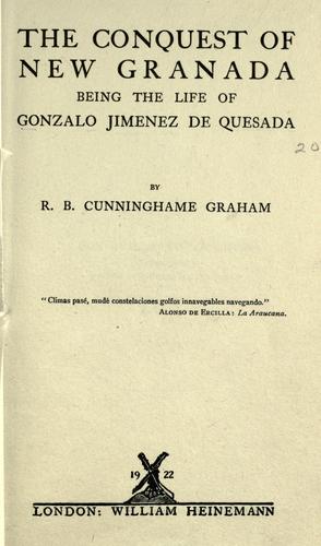The Conquest of New Granada