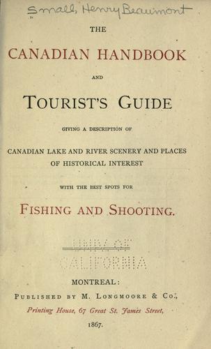The Canadian Handbook and Tourist's Guide