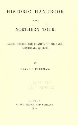 Historic handbook of the northern tour