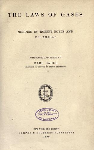 The Laws of Gases