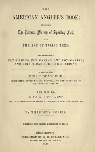 The American angler's book