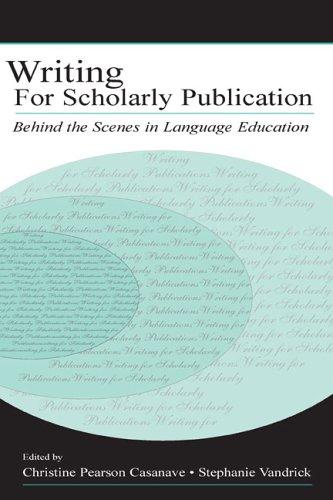 Writing for Scholarly Publication