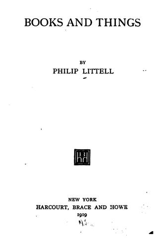 Books and things