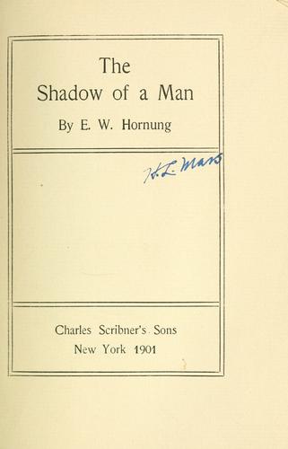 The shadow of a man ..