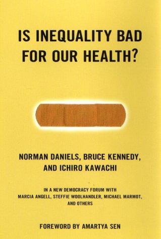 Is inequality bad for our health?