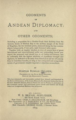 Oddments of Andean diplomacy