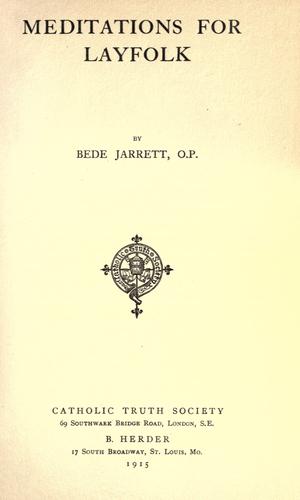 Meditations for layfolk
