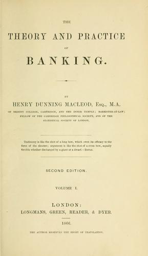The theory and practice of banking