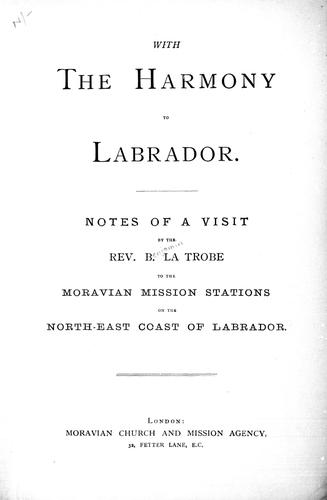 With the Harmony to Labrador