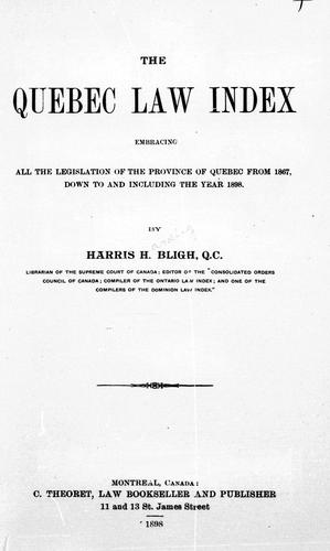 The Quebec Law Index