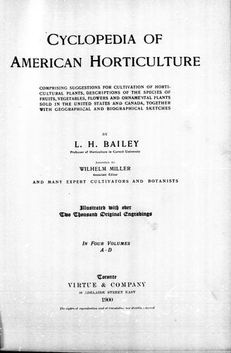 Cyclopedia of American Horticulture