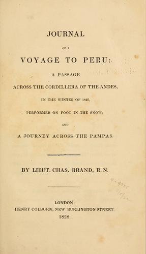 Journal of a Voyage to Peru