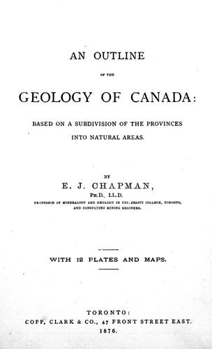 An Outline of the Geology of Canada