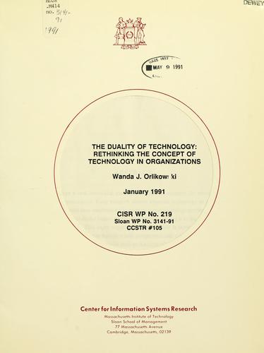 The Duality of Technology