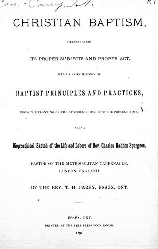 Christian baptism