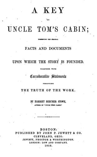 Key to Uncle Tom's cabin