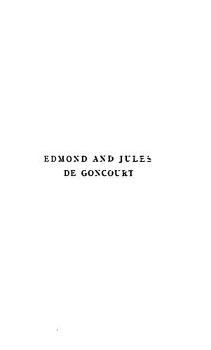Edmond and Jules de Goncourt