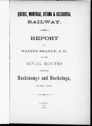 Quebec, Montreal, Ottawa & Occidental Railway