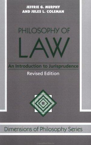 The Philosophy of Law