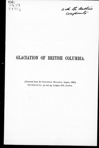 Glaciation of British Columbia