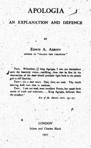 Apologia