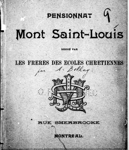 Pensionnat Mont Saint-Louis, Montréal