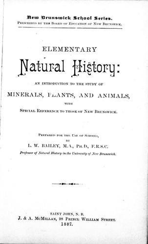 Elementary Natural History