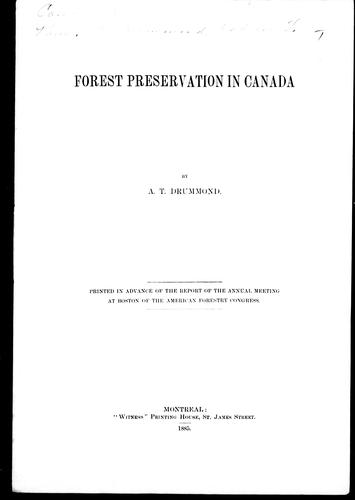 Forest Preservation in Canada