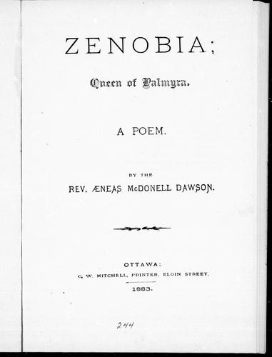 Zenobia, Queen of Palmyra