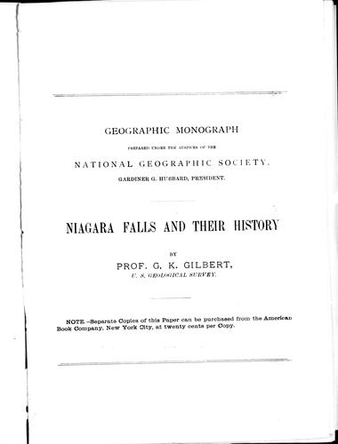 Niagara Falls and their history