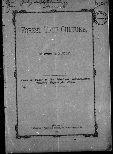 Forest Tree Culture
