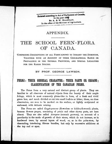 The School Fern-Flora of Canada