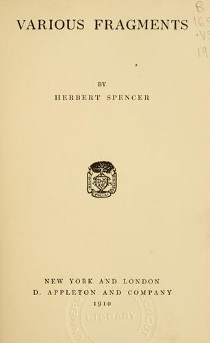 Various fragments