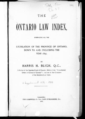 The Ontario law index