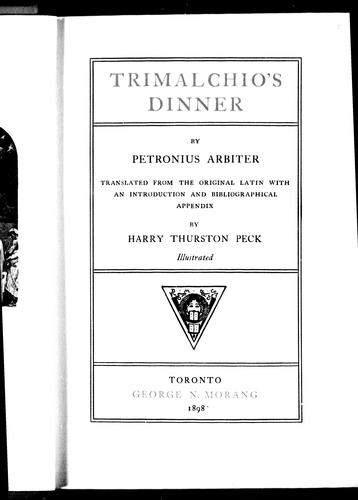 Trimalchio's Dinner