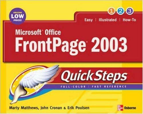 Microsoft Office FrontPage 2003 QuickSteps
