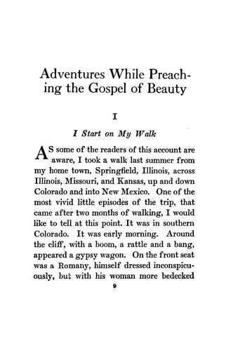 Adventures while preaching the gospel of beauty