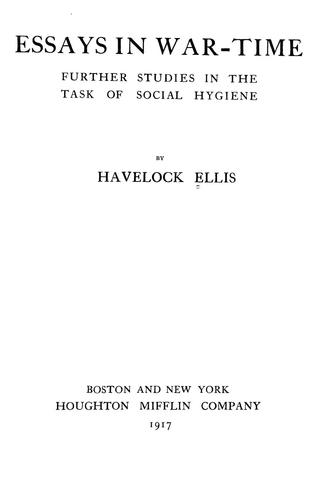 Essays in war-time