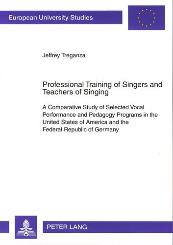 Professional Training of Singers and Teachers of Singing