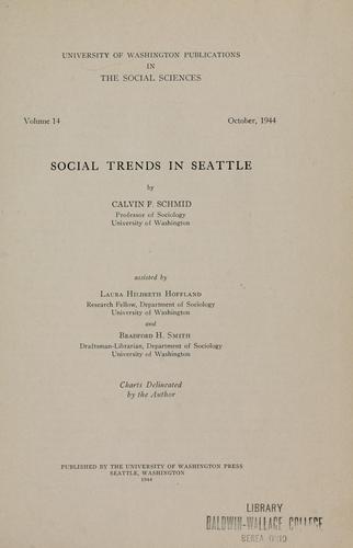 Social Trends in Seattle